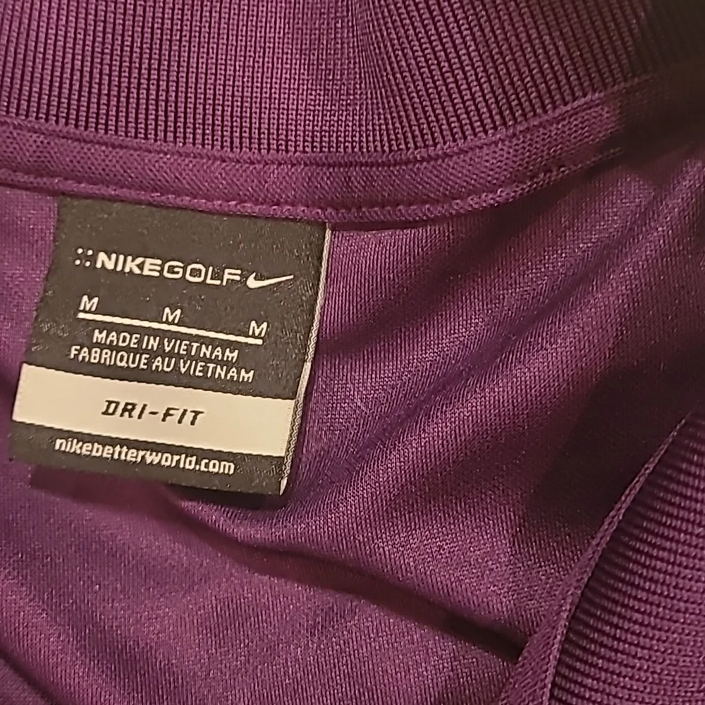 * Nike Golf Shirt Medium Purple Schwinn Quality.